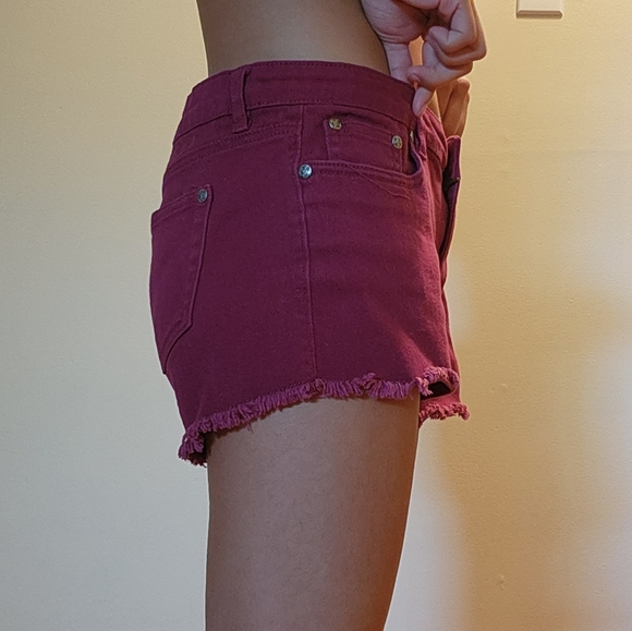Burgundy Shorts - Picture 2 of 4
